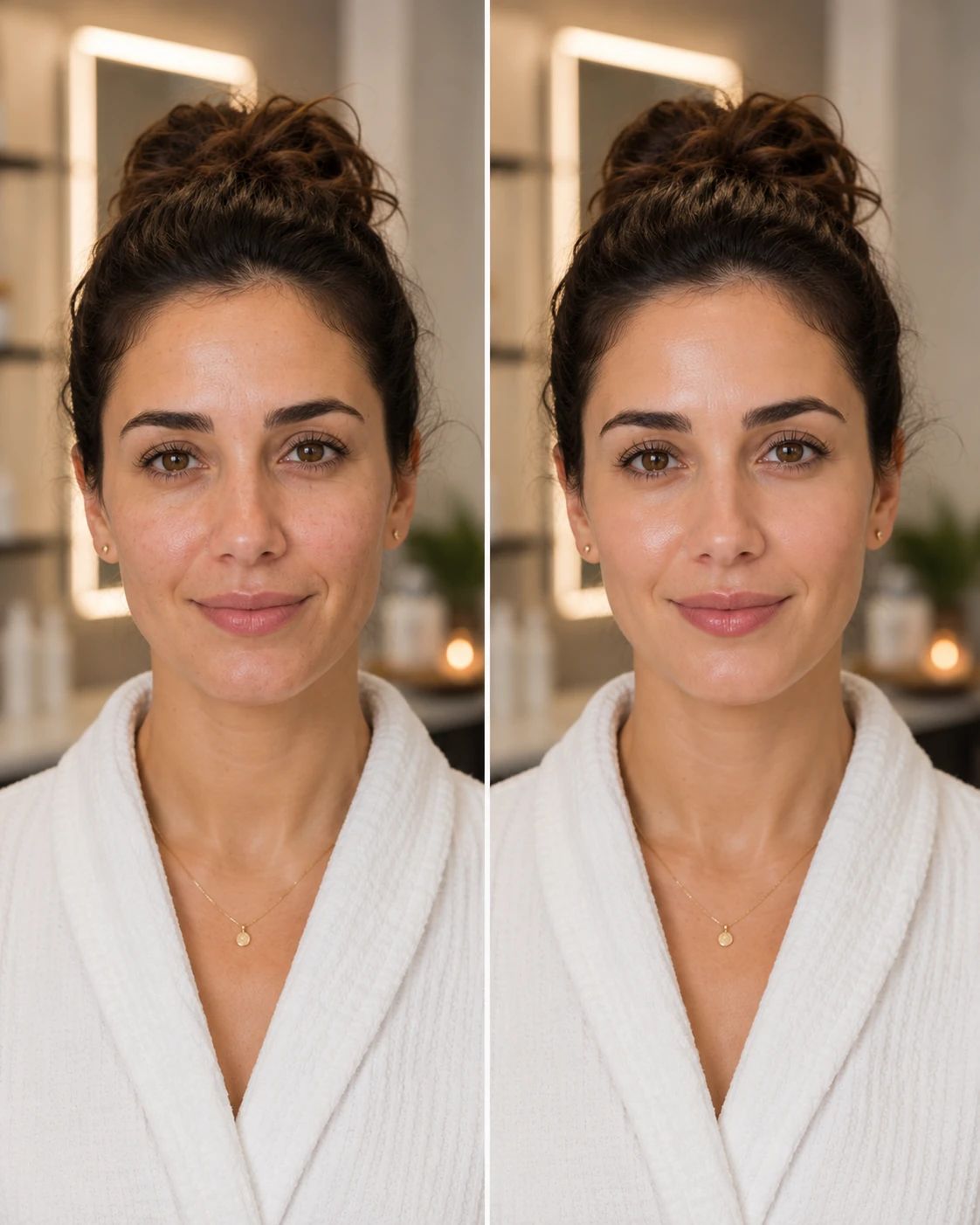 Antes e depois - Finalização natural